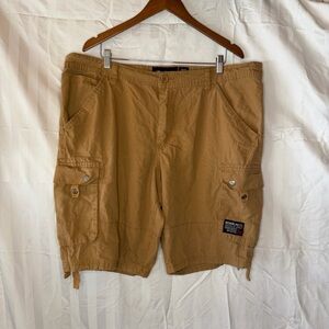 Ecko Unltd Cargo Shorts Mens 40 Khaki Hip Hop Streetwear Utility Pockets Cotton
